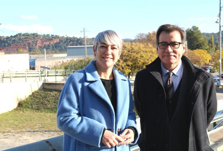 Lourdes Ciuró, consellera de Justícia, i Xavier Fonollosa, alcalde de Martorell